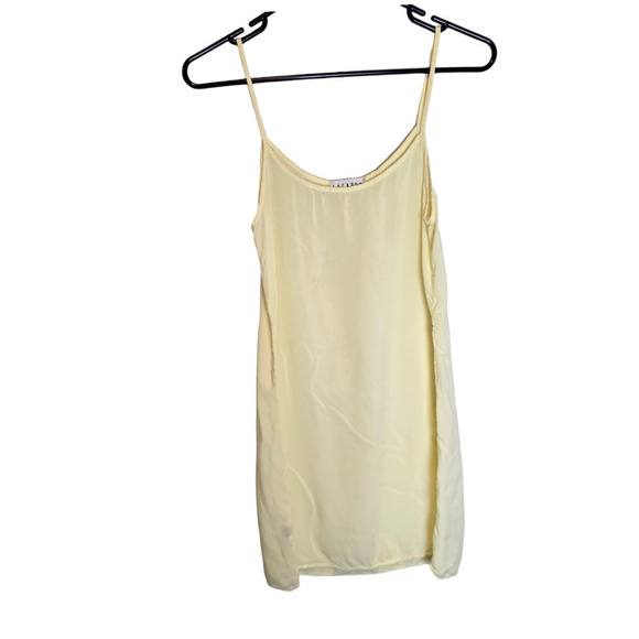 LACAUSA Cotton Slip Dress yellow lightweight xs extra small - Picture 3 of 7